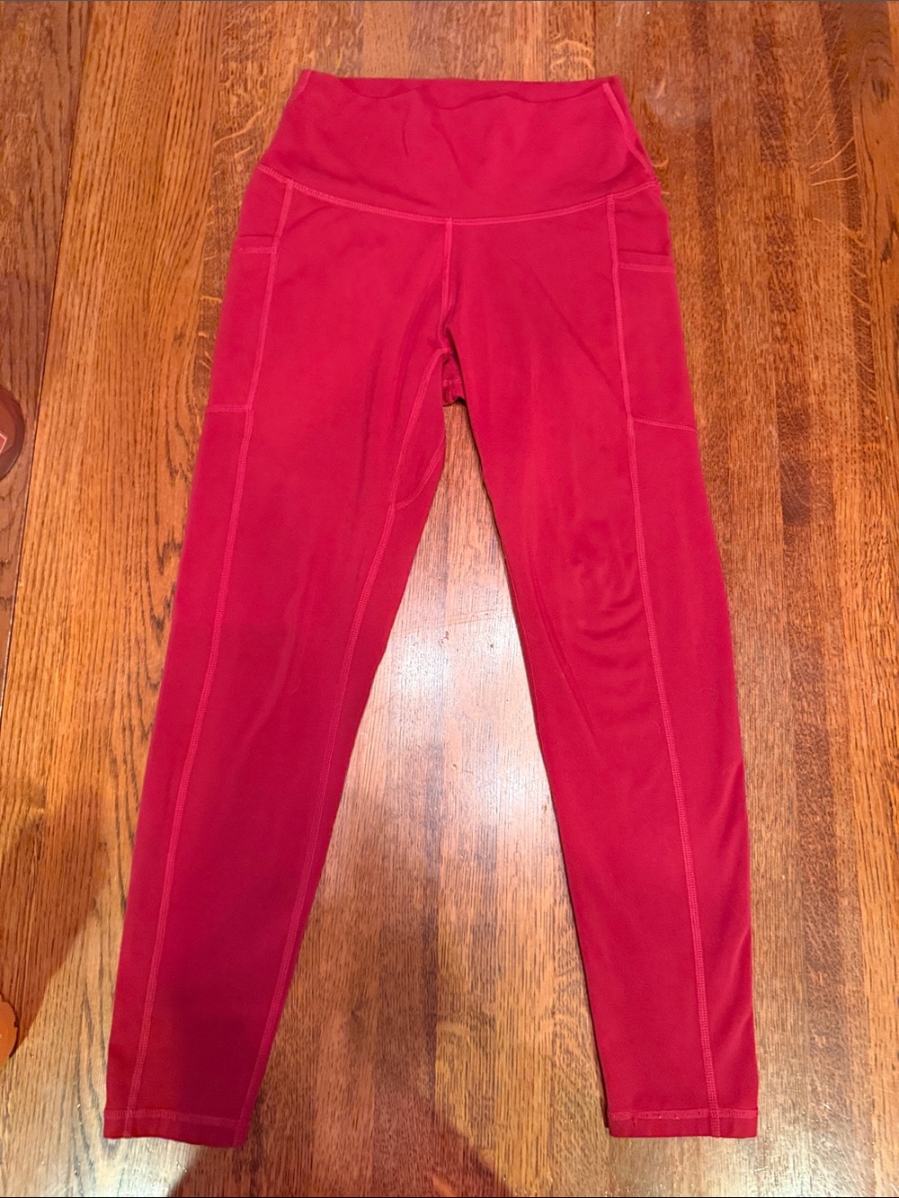 Colorfulkoala High-Waist Performance Leggings in Red